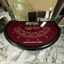  Casino-Style Blackjack/Baccarat Table – Complete Set!