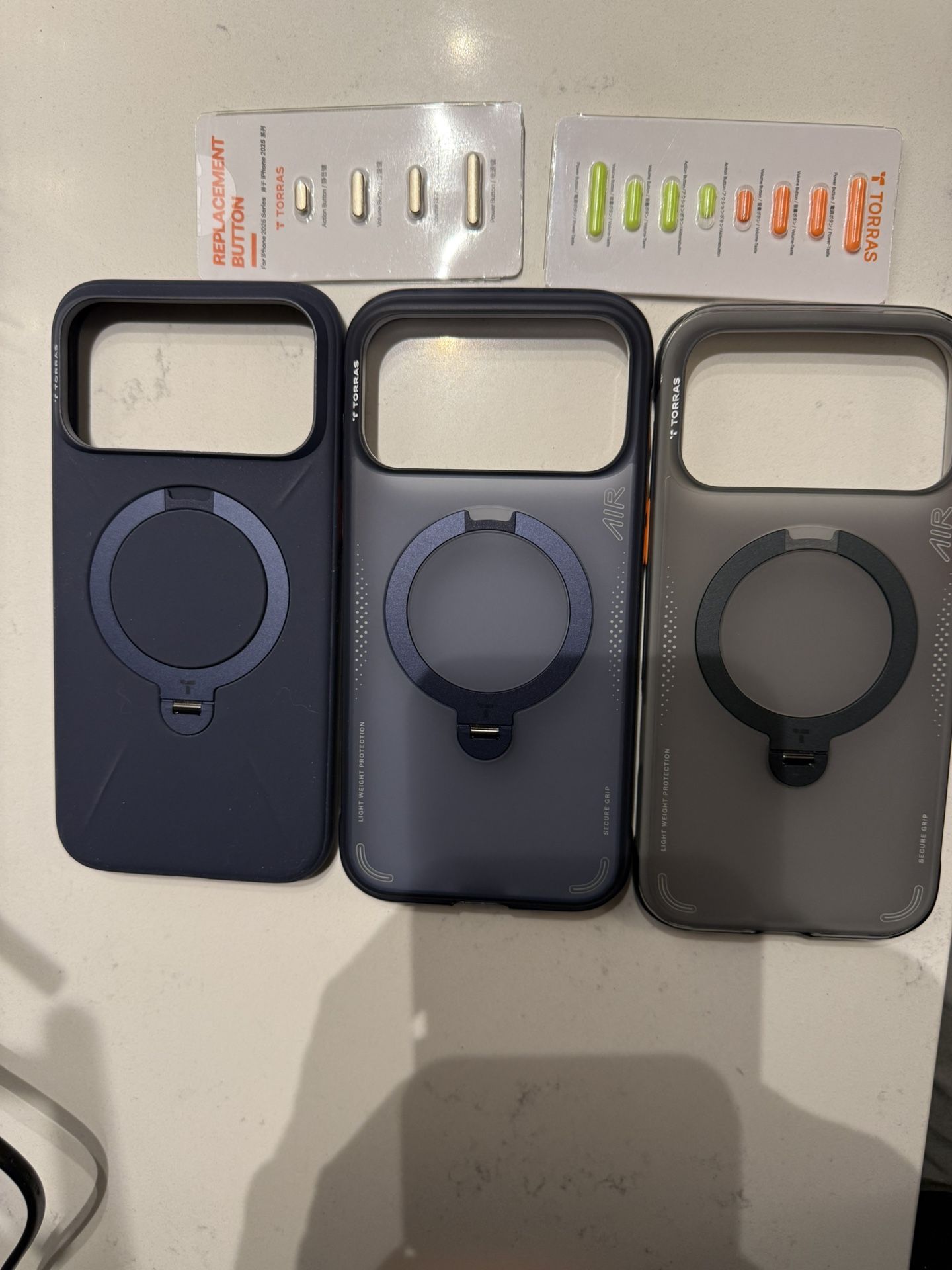 TORRAS Ostand Q3 Air for iPhone 17 Pro Max Case with 360 Magnetic Stand, Fit for MagSafe, Mil-Grade Drop Tested, Camera Control Button, Shockproof Pho