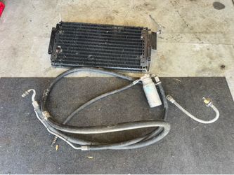 AC condenser and hoses