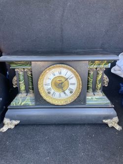 Antique early 19th century E. Ingraham Adrian Mantle Clock