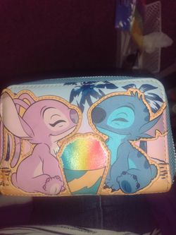 Stitch Angel Date Night Wallet Loungefly Disney
