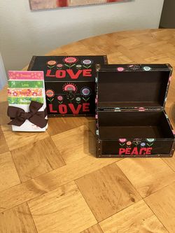 Retro 1960’s Storage Boxes/with Notepads