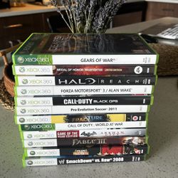 12 Xbox 360 games in perfect condition!!