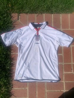 2003/2005 White Reversible England Umbro Jersey - Size Large