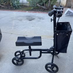 Knee Scooter With Front Storage Baggage 