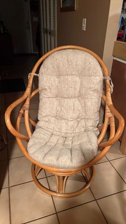 Pair of wicker rockers