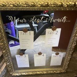 Gold Wedding Mirror