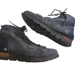 Sorel MAJOR Short Boot Womens US 9 EU 40 Gray Waterproof Canvas