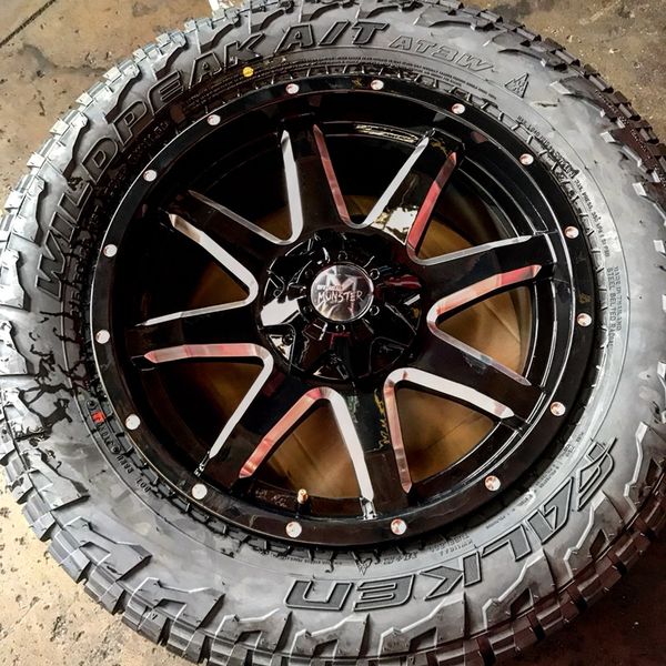 18”s off road wheels with Tires payments too for Sale in Fontana, CA OfferUp