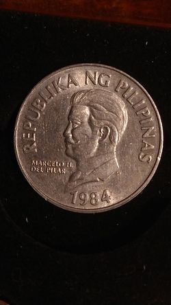 Coin, Philippines, 50 Sentimos, 1984, Higher Grade, Copper-nickel