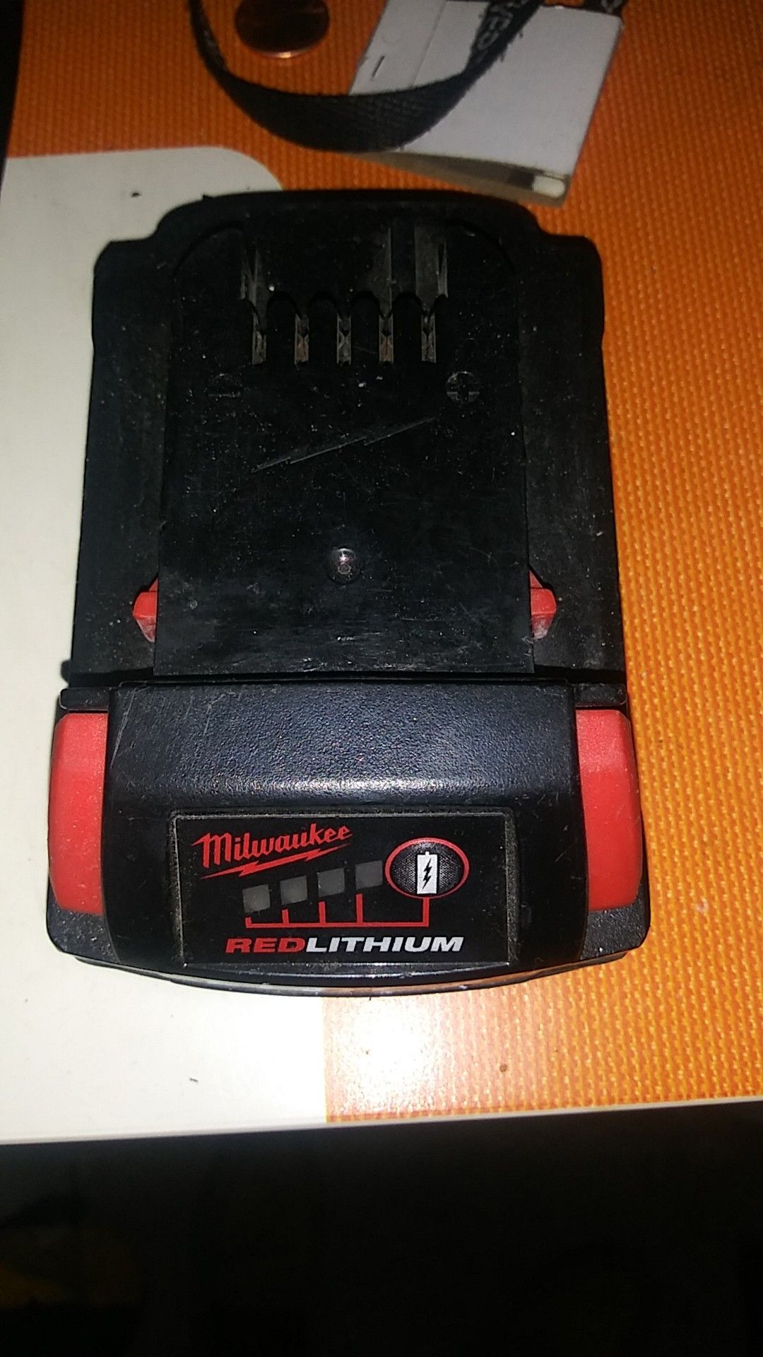 Mikwaukee red lithuim battery