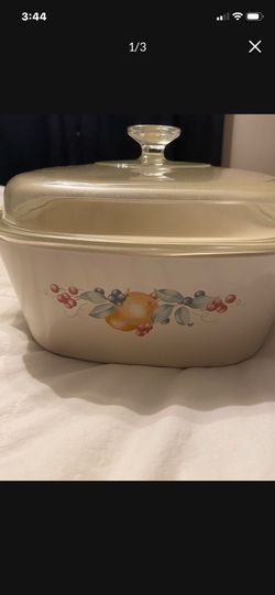 Corning Ware 5 Qt /5L Dutch Oven /Casserole and PYREX Lid ABUNDANCE