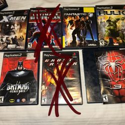 Ps2 Marvel/Dc Games.  $10-$20