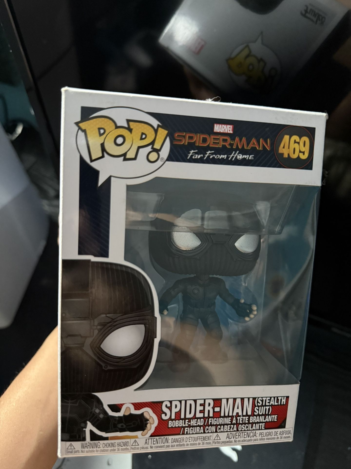 Funko Pop! Marvel: Spider-Man Far from Home Spider-Man Stealth Suit, Multicolor