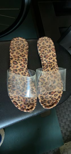 Leopard Sandals - size 7.5