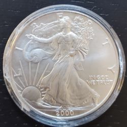 American Silver Eagle 1 Ounce Pure Silver Coin 2000