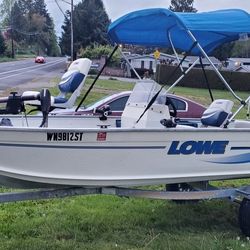 2000 Aluminium Lowe 16'foot Fishing Boat 