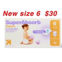 New Diapers Big Box Size 6 $30 East Palmdale 