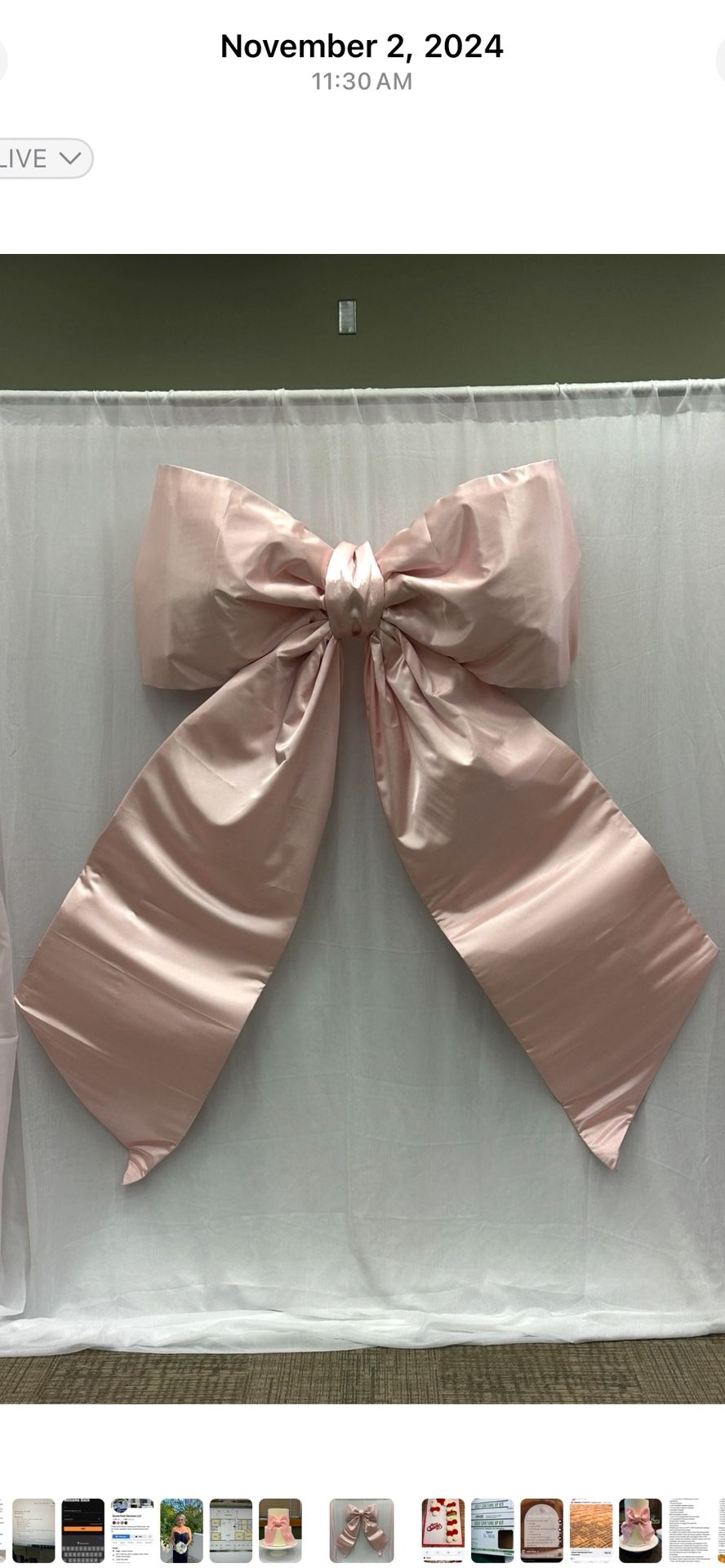 Extra large Pink Bow 