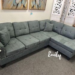 Ash Black  2-pc Sofa Set 101"x 70" $299