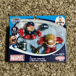 Playskool Mr Potato Head Captain America & Falcon Action Figures 