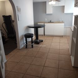 Black Bar Table And Stool 