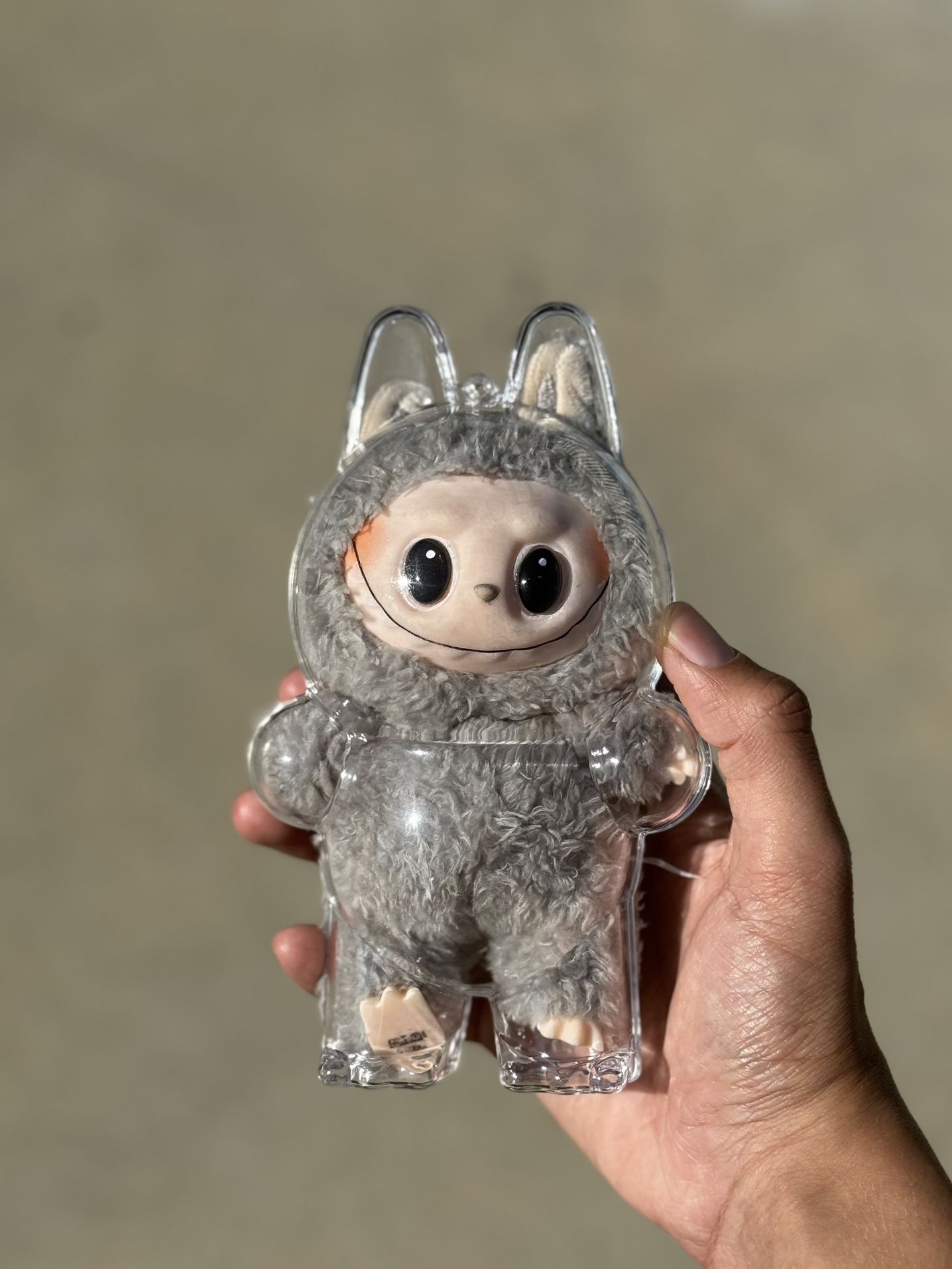 Labubu case / Pop Mart 9cm Figure Display Case – Clear Protective Box (No Doll)