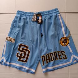 Size 3XL San Diego Padres Pro Standard MLB Classic Chenile Men's DK Shorts University Blue