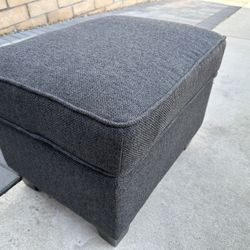 Charcoal Grey Ottoman