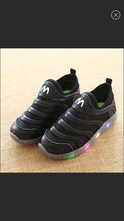 New Black Caterpillar Light Up Shoes size 10 11