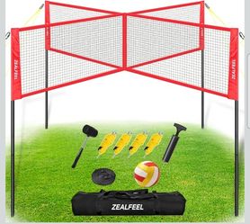4 Square Volleyball Game Set