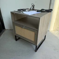 Brand New Night Stand End Table With Electrical Outlets 