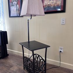 end tables with built in lamps