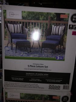 Mainstays Arlington Glen 5 Piece Outdoor Furniture Patio Leisure Set Multiple Colors for Sale in San Bernardino CA OfferUp