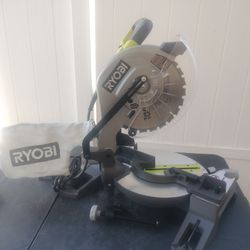 Ryobi 14 Amp Corded 10 in Compound Miter Saw With LED Cutline Indicator