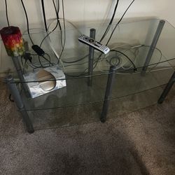 Glass Tv Entertainment Stand