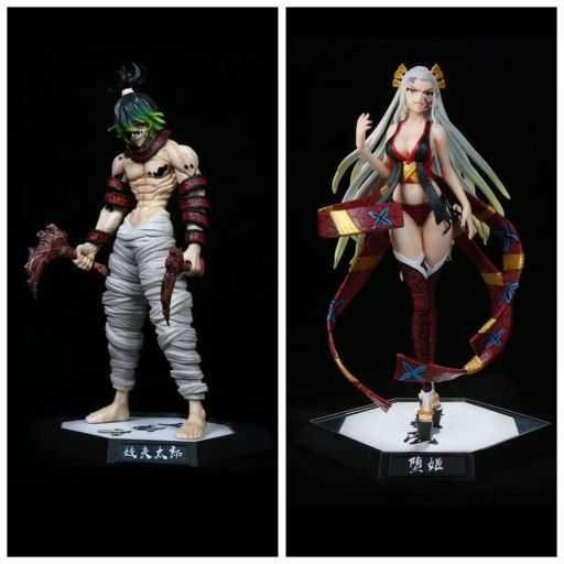 2Pcs Demon Slayer Anime Action Figure Daki Gyutaro Ume Toy Figurine New NO BOX