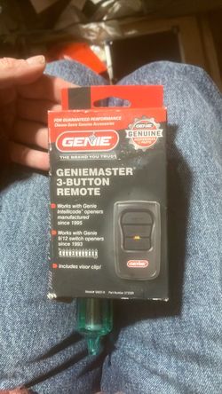 Garage door remote