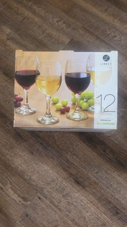NIB Wine Glasses (12)