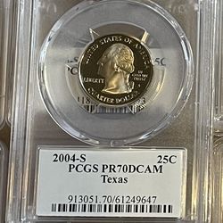 PCGS PR70DCAM State quarter - Texas