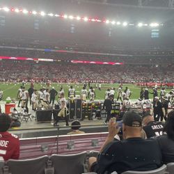 2 Carolina Panthers Arizona Cardinals Row 4 Tickets 32 Yard Line 
