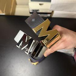 Brand New MCM Belts Reversible Black Red White  