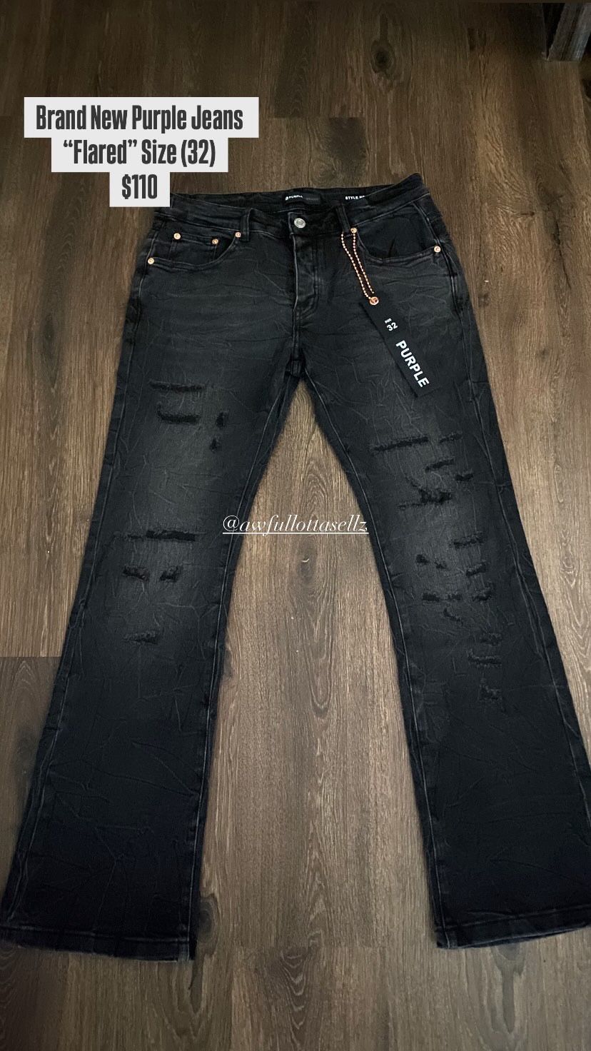 Flared Purple Jeans