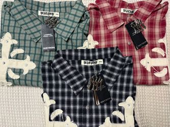 2XL 3pc Lot Watson Larger Have Faith Flannel Shirt 2XL