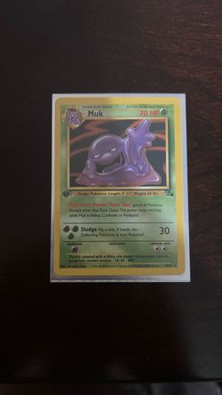 Muk Pokémon Card Fossil Set 28/62
