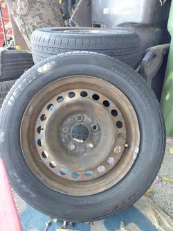 195/65R15 Tires on Steel Wheels