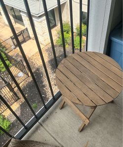 Wicker chair and table set