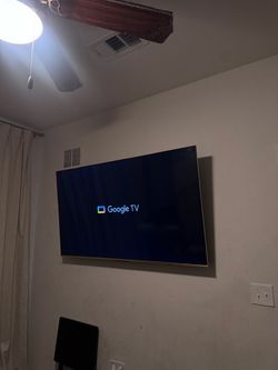 Large Google TV Flat Screen Television