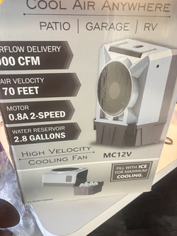 Hessaire  MC12 evaporative cooler – like new – $65