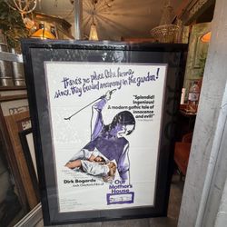 Awesome Vintage Large Poster With Awesome Frame